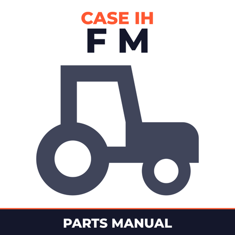 Case IH F M Tractor Parts Manual