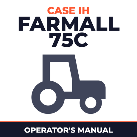 Case IH Farmall 75C Tractor Operator's Manual