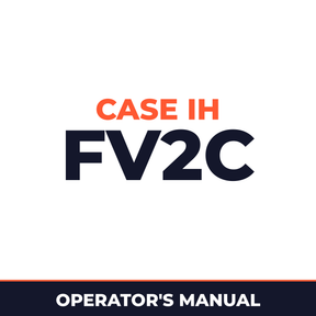 Case IH FV2C Planter Operator's Manual