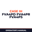 Case IH FVA4PD FVA4PR FVA4PS Planter Operator's Manual