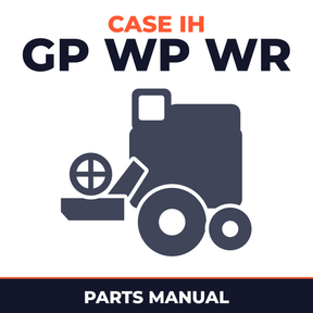Case IH GP WP WR Combine Parts Manual