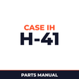 Case IH H-41 Hay Tool Parts Manual