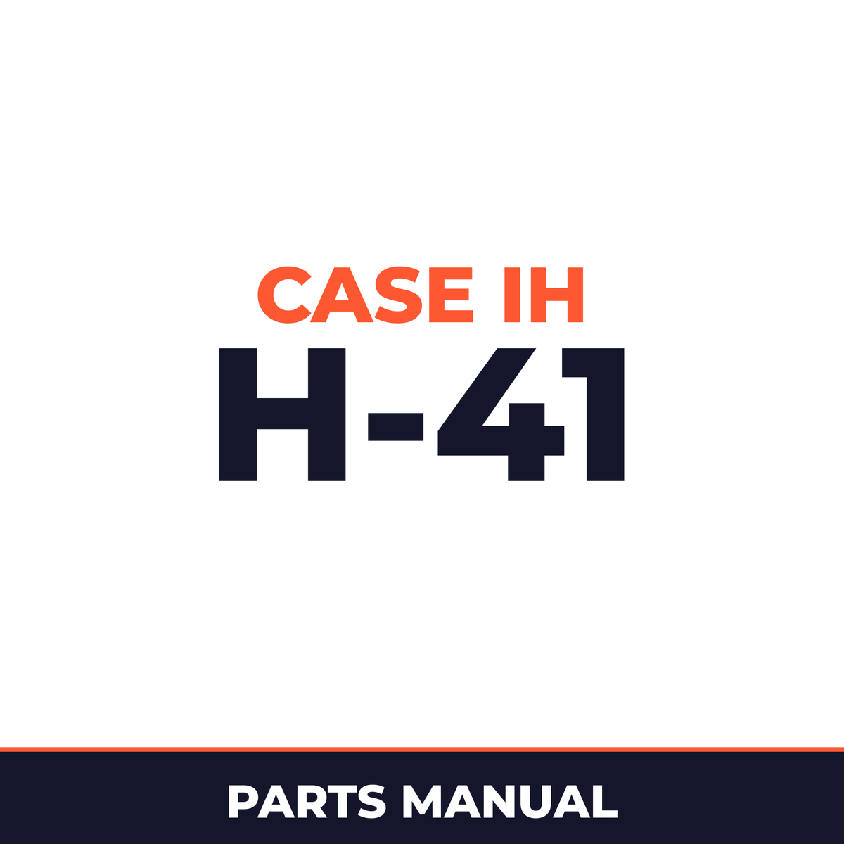 Case IH H-41 Hay Tool Parts Manual