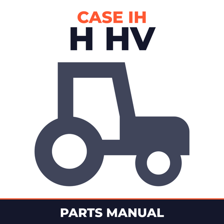 Case IH H HV Tractor Parts Manual