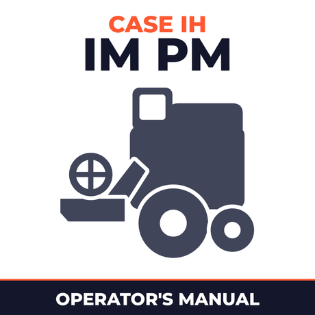 Case IH IM PM Combine Operator's Manual