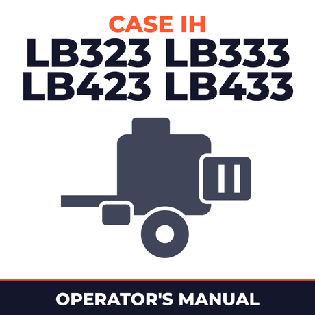 Case IH LB323 LB333 LB423 LB433 Baler Operator's Manual