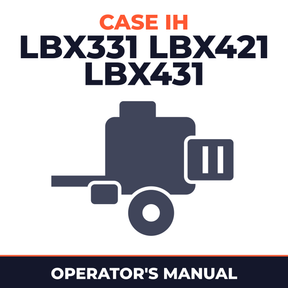 Case IH LBX331 LBX421 LBX431 Baler Operator's Manual