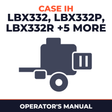 Case IH LBX332 LBX332P LBX332R LBX332S LBX422 LBX432 LBX432R LBX432S Baler Operator's Manual