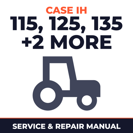 Case IH Maxxum 115/125/135/145/150 Tractors Service & Repair Manual