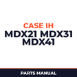 Case IH MDX21 MDX31 MDX41 Hay Tool Parts Manual
