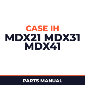 Case IH MDX21 MDX31 MDX41 Hay Tool Parts Manual