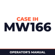 Case IH MW166 Hay Tool Operator's Manual