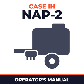 Case IH NAP-2 Baler Operator's Manual