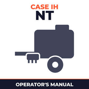 Case IH NT Baler Operator's Manual