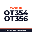 Case IH OT354 OT356 Planter Operator's Manual