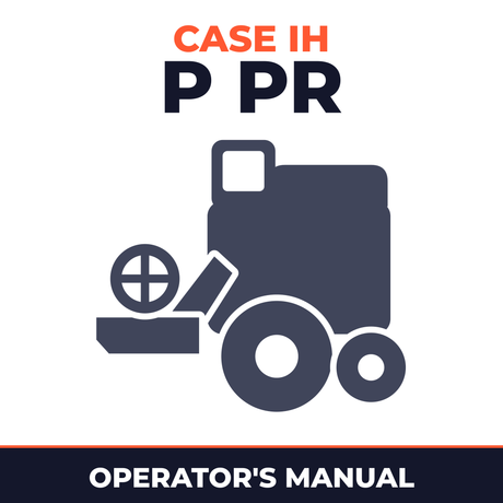 Case IH P PR Combine Operator's Manual