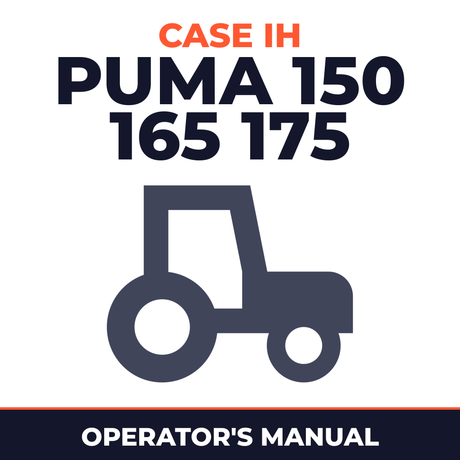 Case IH Puma 150 165 175 Tractor Operator's Manual