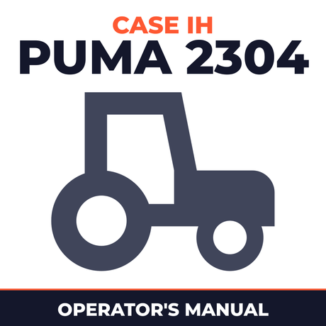 Case IH Puma 2304 Tractor Operator's Manual