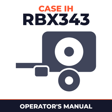 Case IH RBX343 Baler Operator's Manual