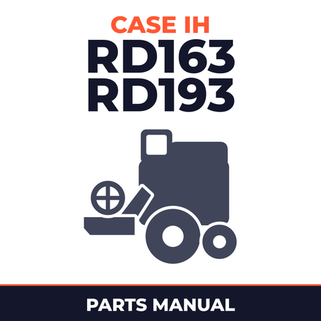 Case IH RD163 RD193 Combine Parts Manual