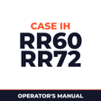 Case IH RR60 RR72 Hay Tool Operator's Manual