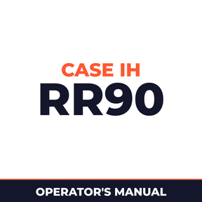 Case IH RR90 Hay Tool Operator's Manual