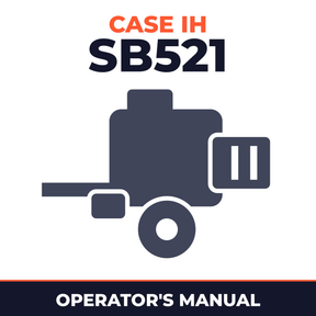 Case IH SB521 Baler Operator's Manual