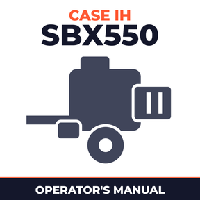 Case IH SBX550 Baler Operator's Manual