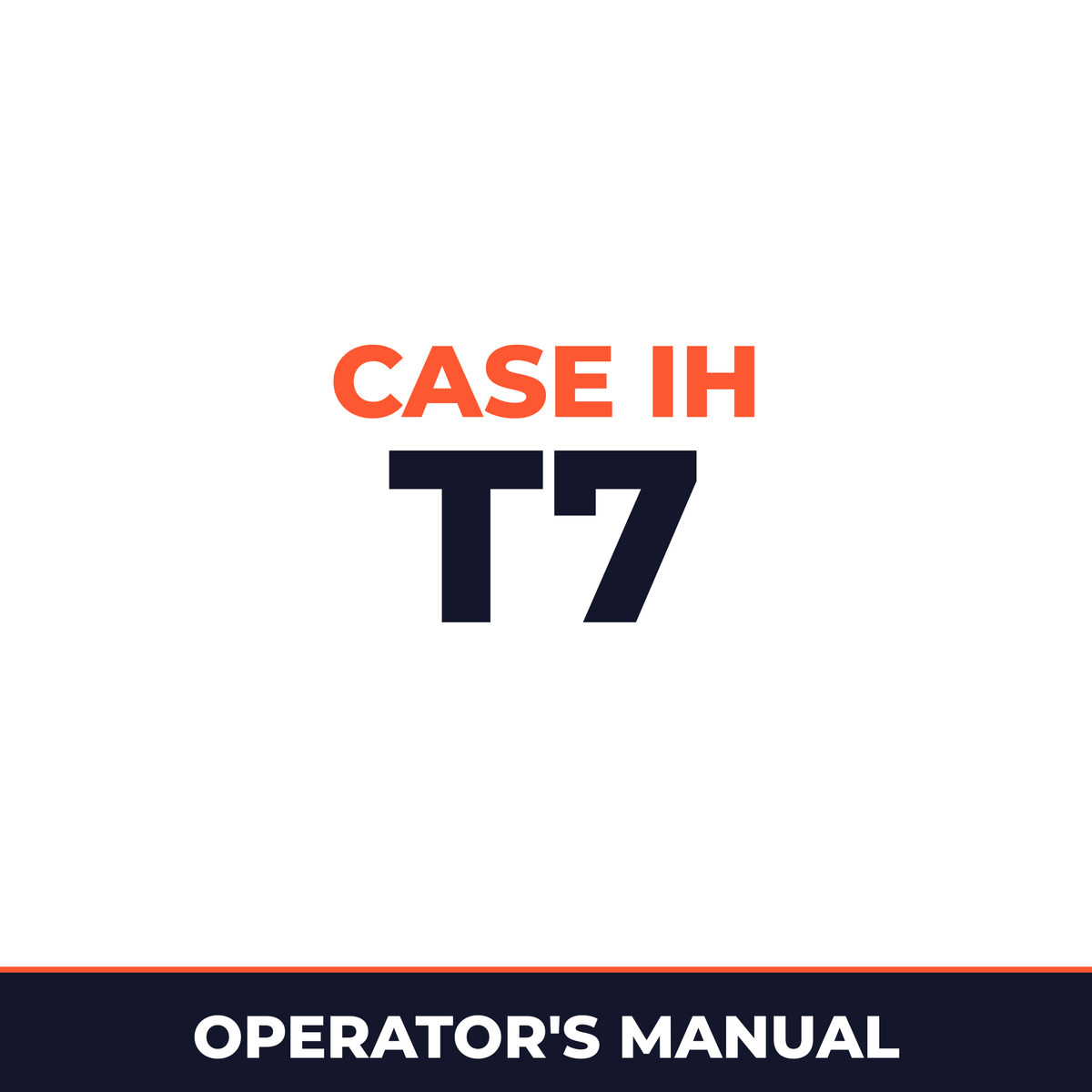 Case IH T7 Hay Tool Operator's Manual