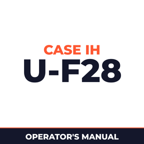 Case IH U-F28 Hay Tool Operator's Manual