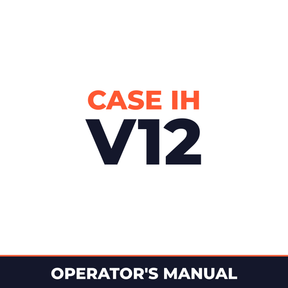 Case IH V12 Hay Tool Operator's Manual