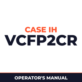 Case IH VCFP2CR Planter Operator's Manual