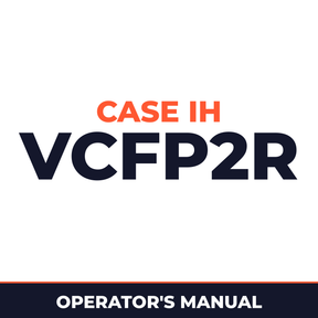 Case IH VCFP2R Planter Operator's Manual