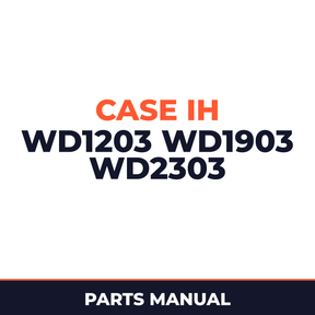 Case IH WD1203 WD1903 WD2303 Hay Tool Parts Manual