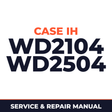 Case IH WD2104 WD2504 Hay Tool Service & Repair Manual