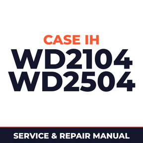 Case IH WD2104 WD2504 Hay Tool Service & Repair Manual