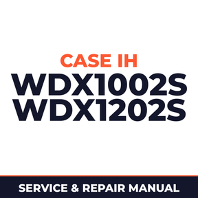 Case IH WDX1002S WDX1202S Hay Tool Service & Repair Manual