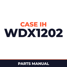 Case IH WDX1202 Hay Tool Parts Manual