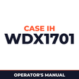 Case IH WDX1701 Hay Tool Operator's Manual