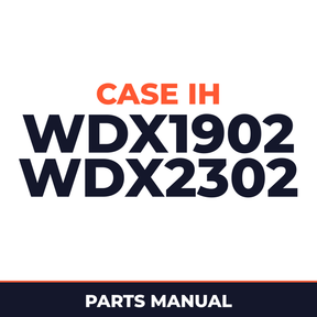 Case IH WDX1902 WDX2302 Hay Tool Parts Manual