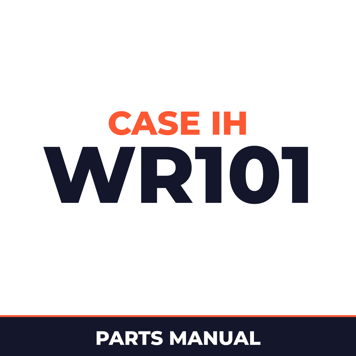 Case IH WR101 Hay Tool Parts Manual