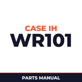 Case IH WR101 Hay Tool Parts Manual