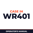 Case IH WR401 Hay Tool Operator's Manual