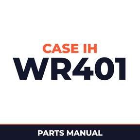Case IH WR401 Hay Tool Parts Manual