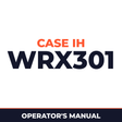 Case IH WRX301 Hay Tool Operator's Manual