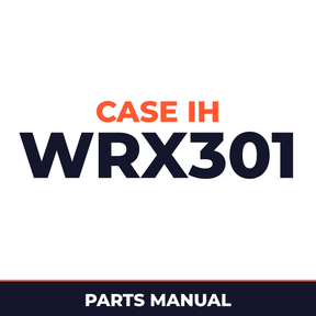 Case IH WRX301 Hay Tool Parts Manual
