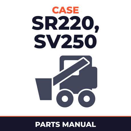 Case SR220, SV250 Parts Catalog