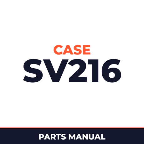 Case SV216 Parts Catalog