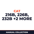 Cat 216B 226B 232B 236B 242B manuals. 4 x manuals
