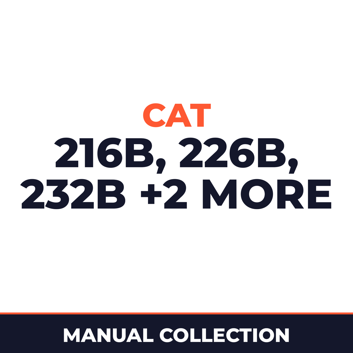 Cat 216B 226B 232B 236B 242B manuals. 4 x manuals